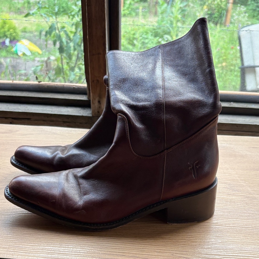Frye Dark Brown Leather Women's Boots